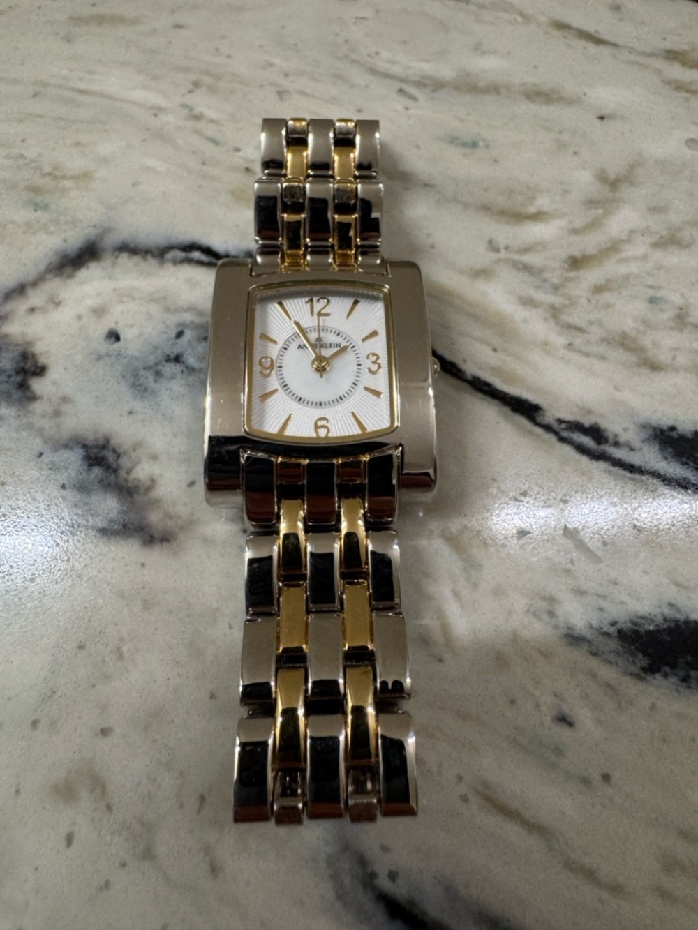 Anne Klein Two-Tone Gold and Silver Tone Women's Bracelet Watch